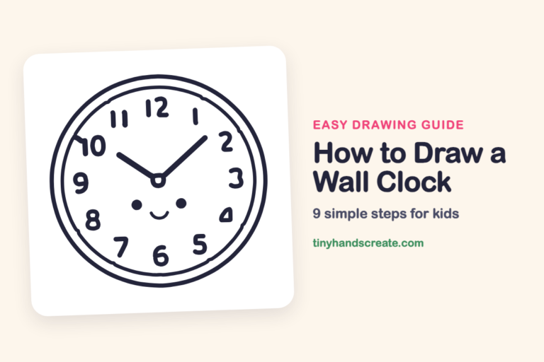 How to Draw a Wall Clock: easy drawing guide for kids