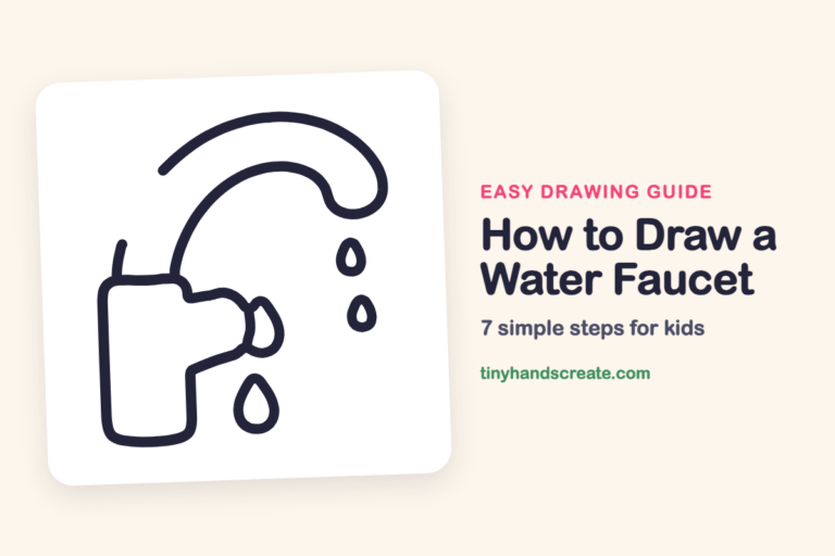 How to Draw a Water Faucet: easy drawing guide for kids