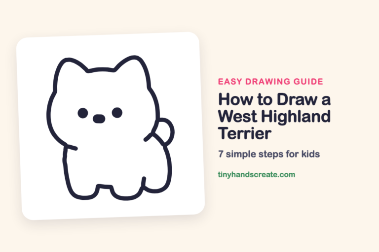 How to Draw a West Highland Terrier: easy drawing guide for kids