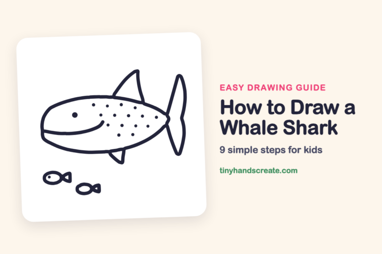 How to Draw a Whale Shark: easy drawing guide for kids