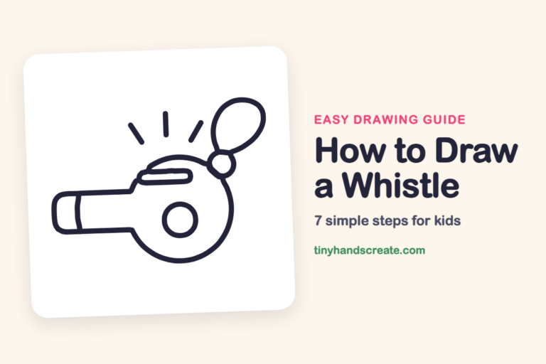 How to Draw a Whistle: easy drawing guide for kids
