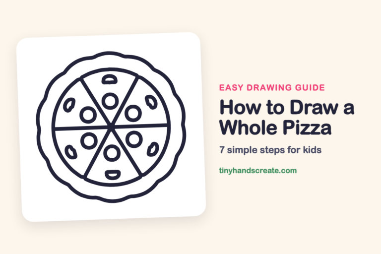 How to Draw a Whole Pizza step by step