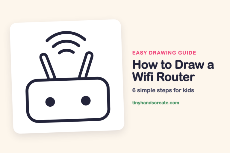 How to Draw a Wifi Router: easy drawing guide for kids