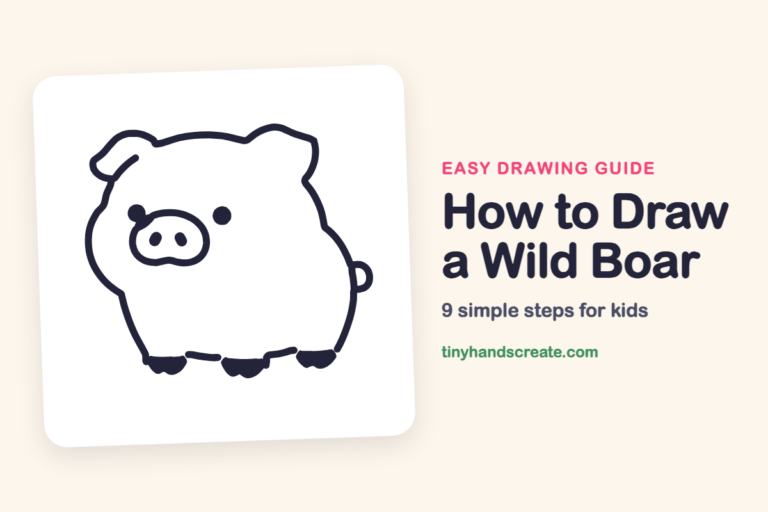 How to Draw a Wild Boar: easy drawing guide for kids
