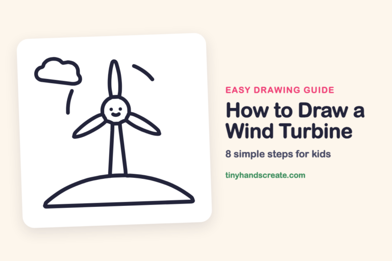 How to Draw a Wind Turbine step by step