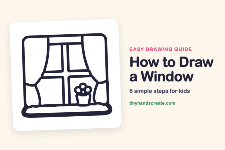 How to Draw a Window: easy drawing guide for kids