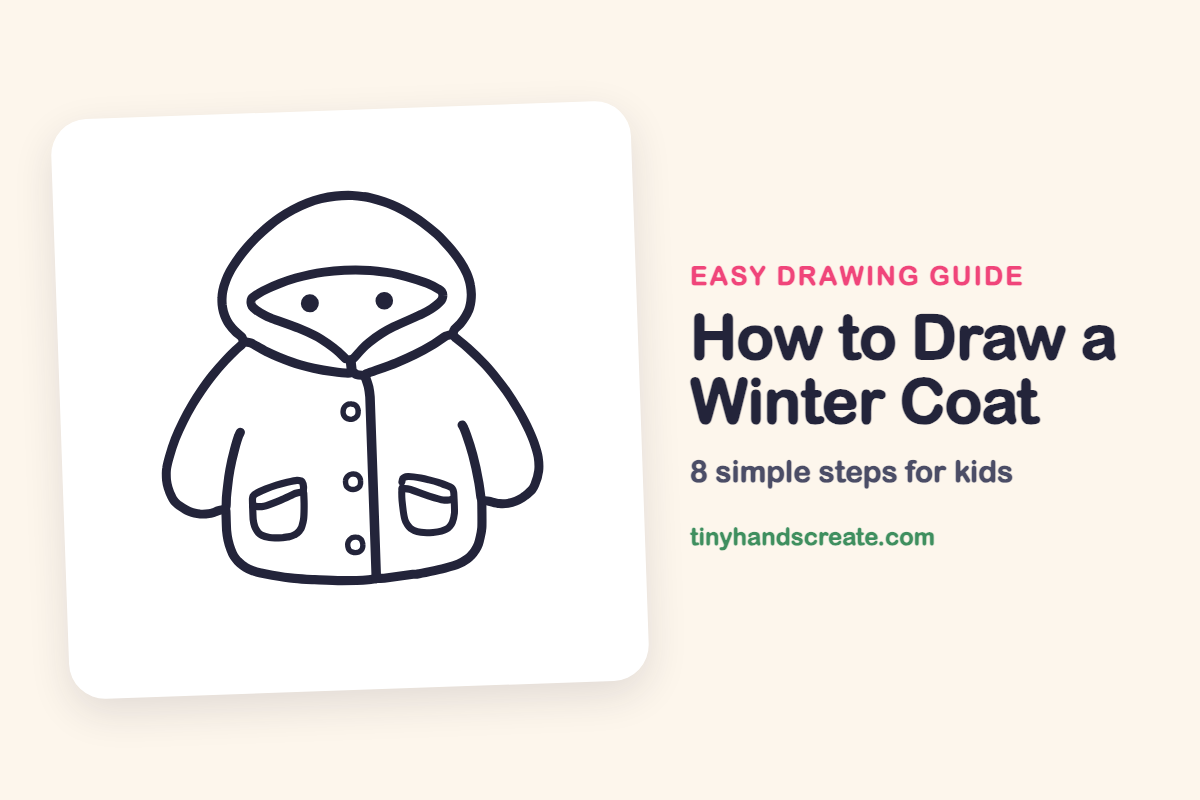 How to Draw a Winter Coat: easy drawing guide for kids