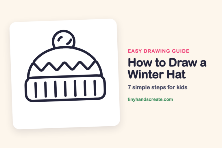 How to Draw a Winter Hat: easy drawing guide for kids