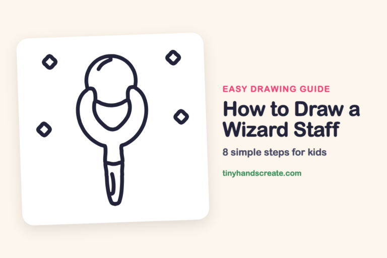 How to Draw a Wizard Staff: easy drawing guide for kids