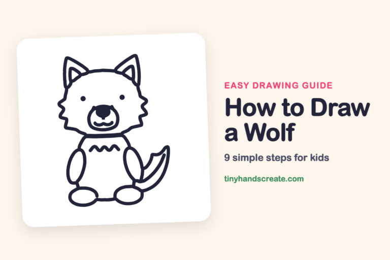 How to Draw a Wolf: easy drawing guide for kids