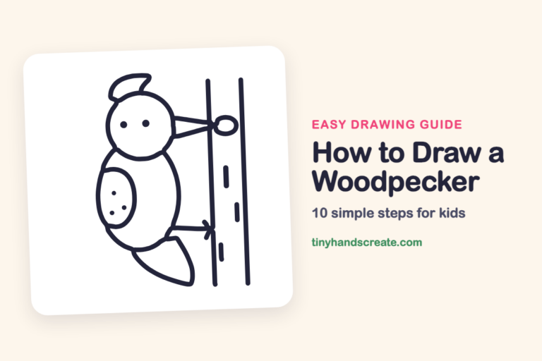 How to Draw a Woodpecker step by step
