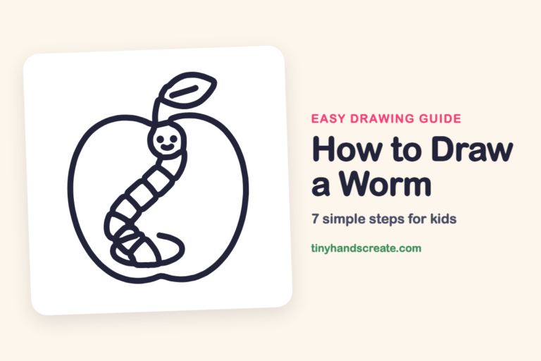 How to Draw a Worm step by step