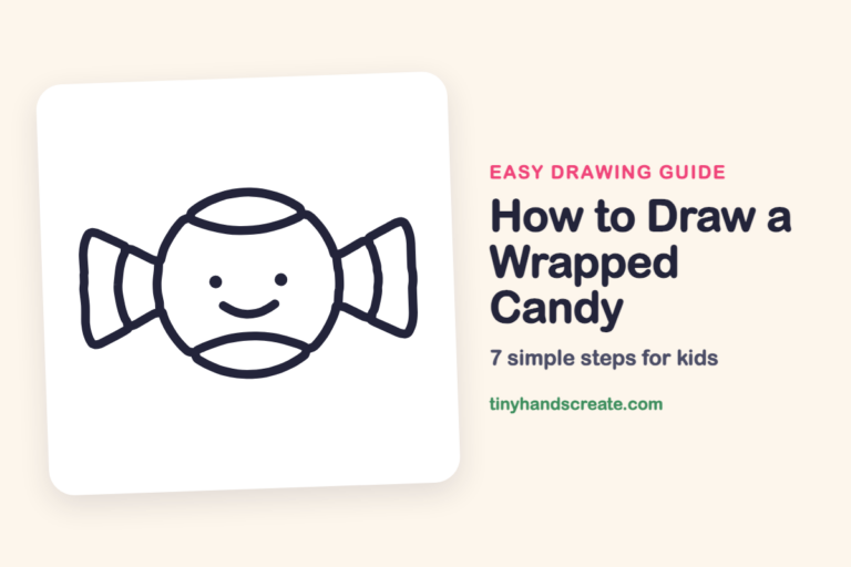 How to Draw a Wrapped Candy step by step