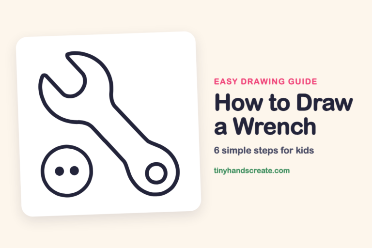 How to Draw a Wrench: easy drawing guide for kids