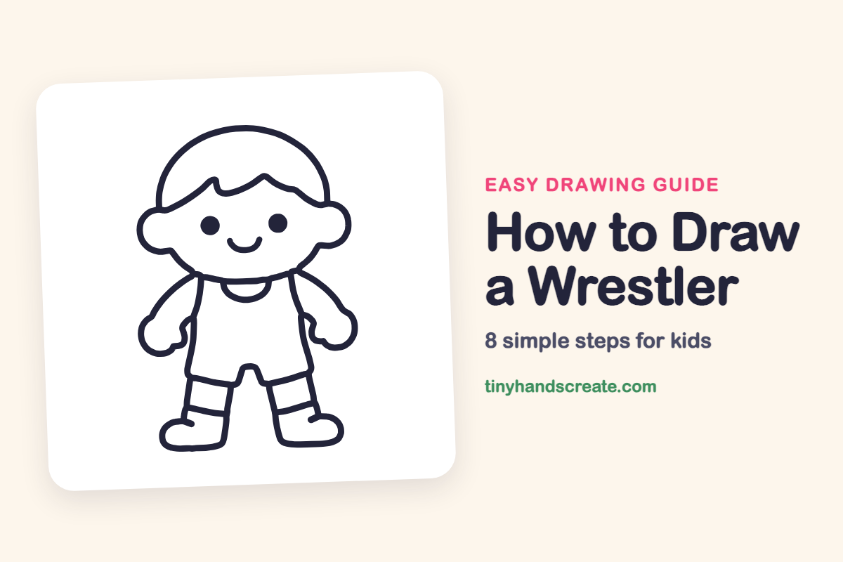 How to Draw a Wrestler: easy drawing guide for kids