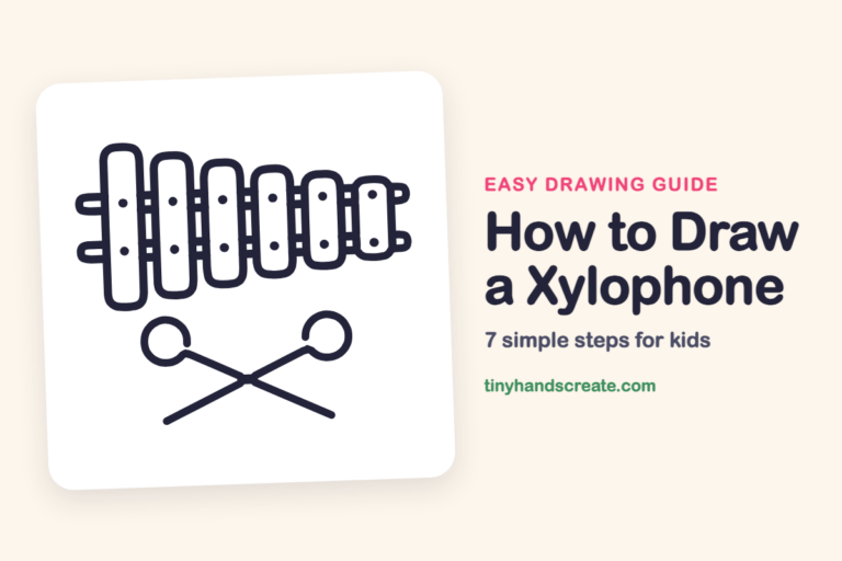How to Draw a Xylophone step by step