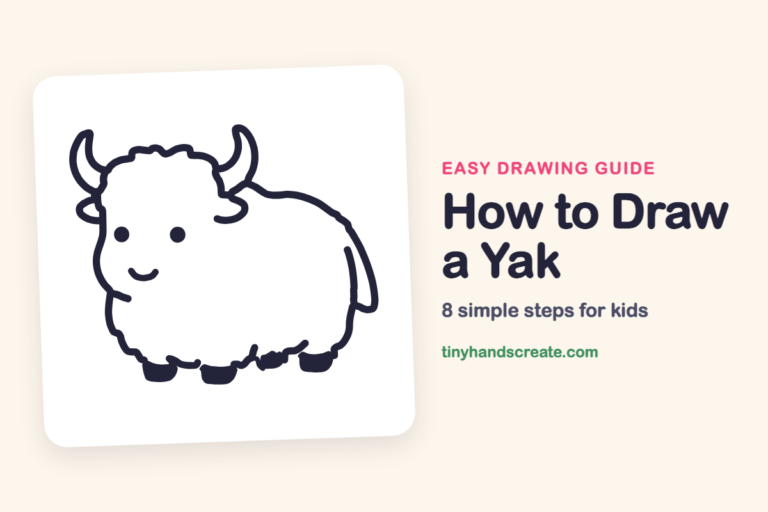 How to Draw a Yak: easy drawing guide for kids