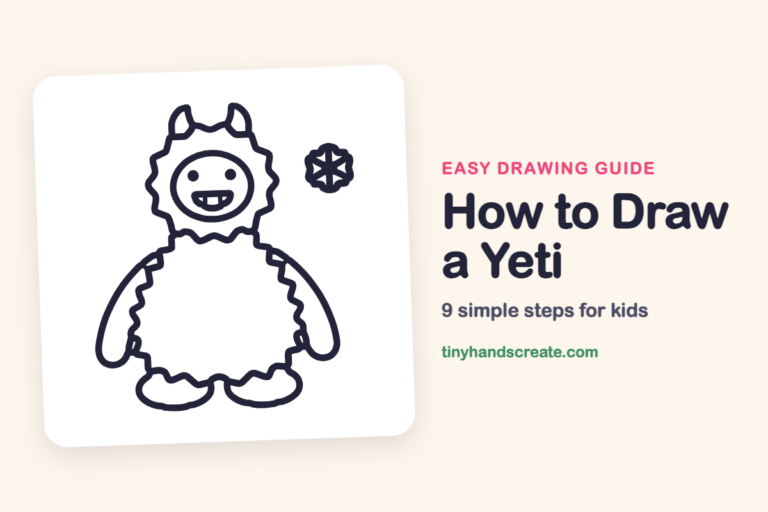 How to Draw a Yeti: easy drawing guide for kids