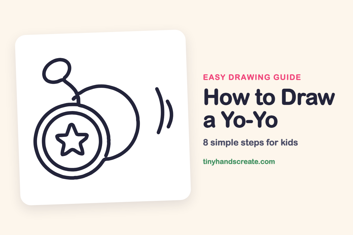 How to Draw a Yo-Yo: easy drawing guide for kids