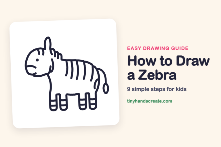 How to Draw a Zebra: easy drawing guide for kids
