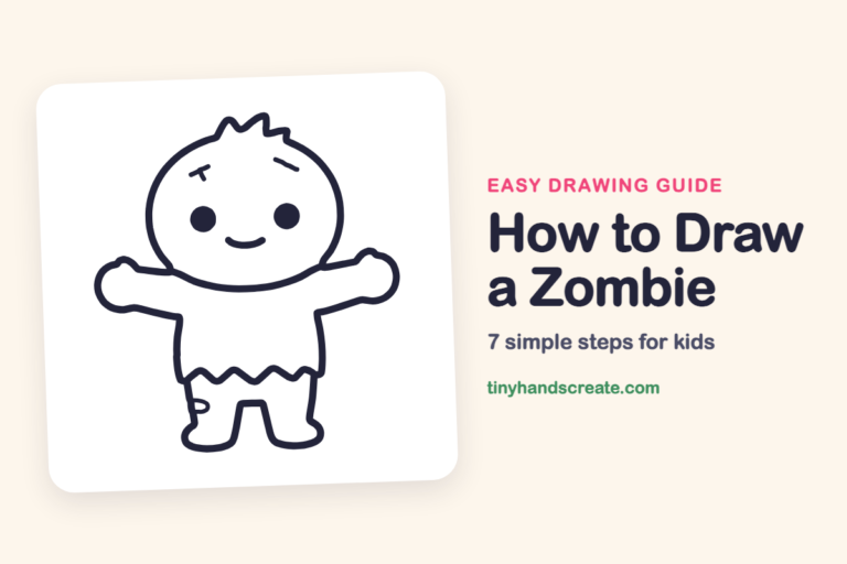 How to Draw a Zombie: easy drawing guide for kids