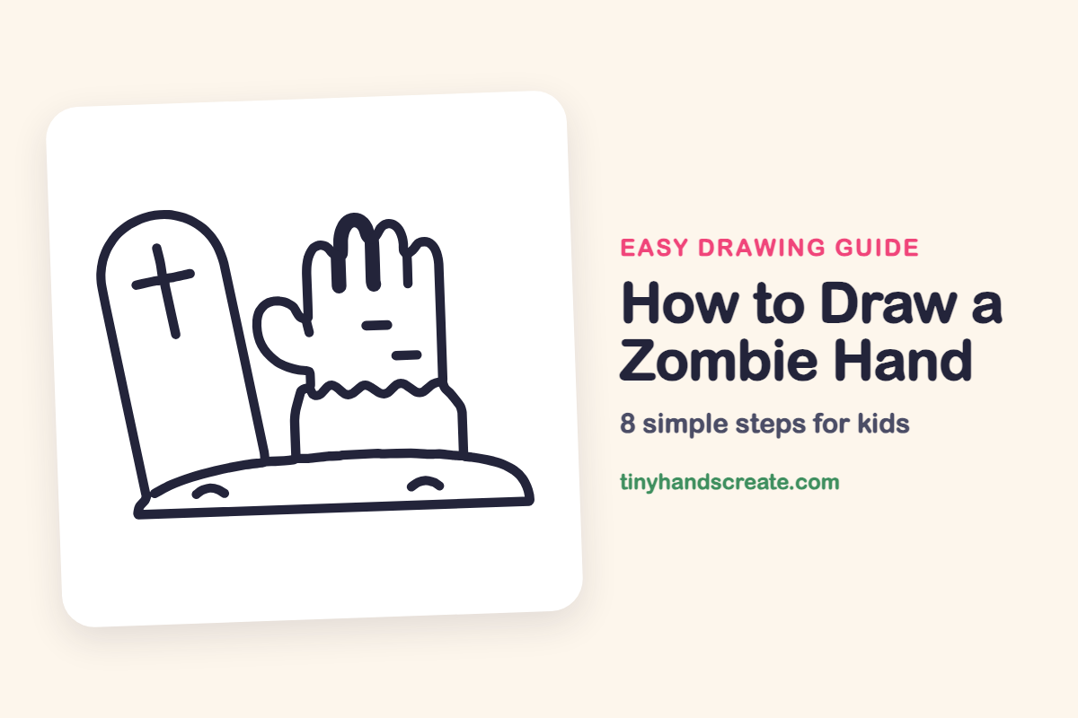 How to Draw a Zombie Hand: easy drawing guide for kids