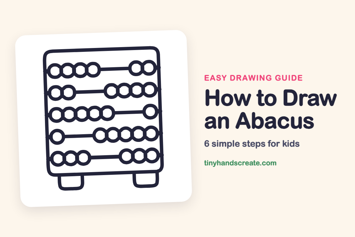 How to Draw an Abacus: easy drawing guide for kids