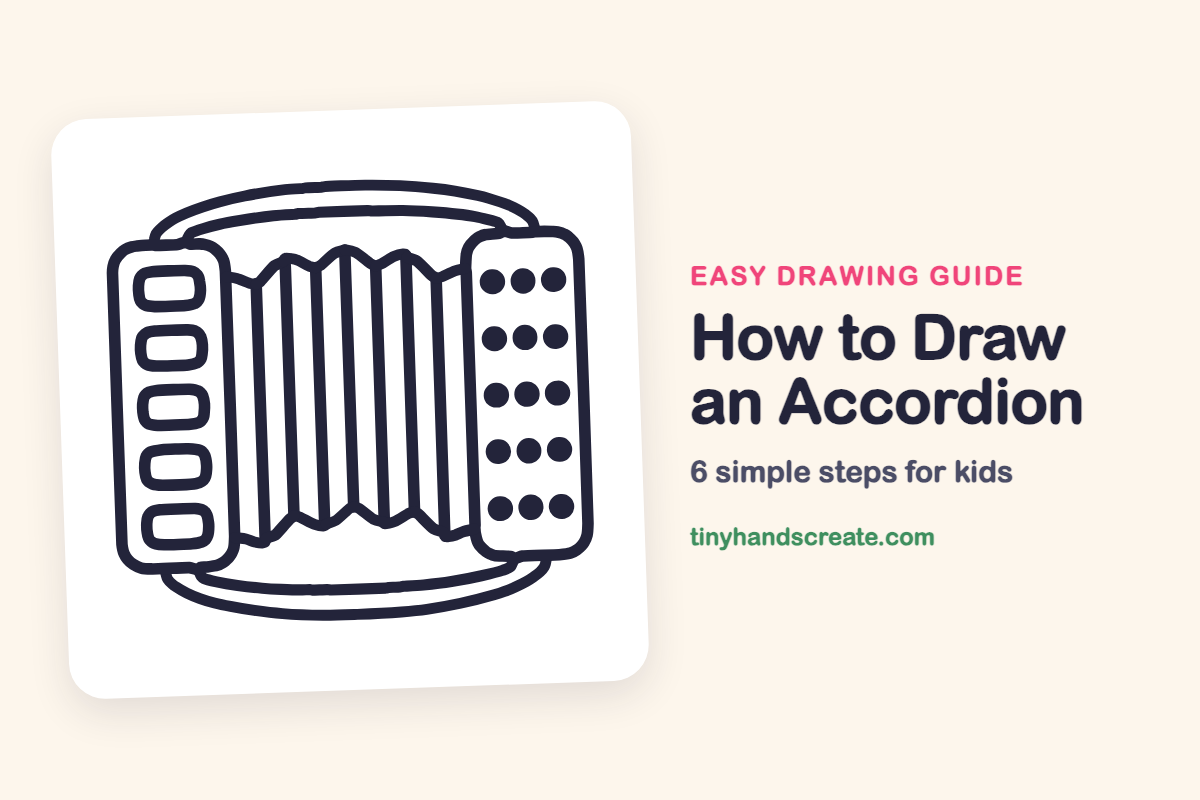 How to Draw an Accordion: easy drawing guide for kids