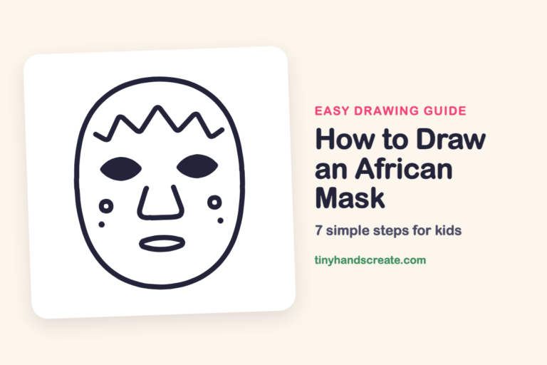 How to Draw an African Mask: easy drawing guide for kids