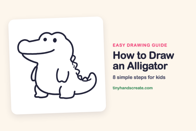 How to Draw an Alligator: easy drawing guide for kids