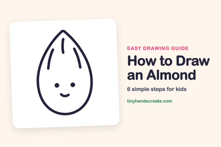 How to Draw an Almond: easy drawing guide for kids