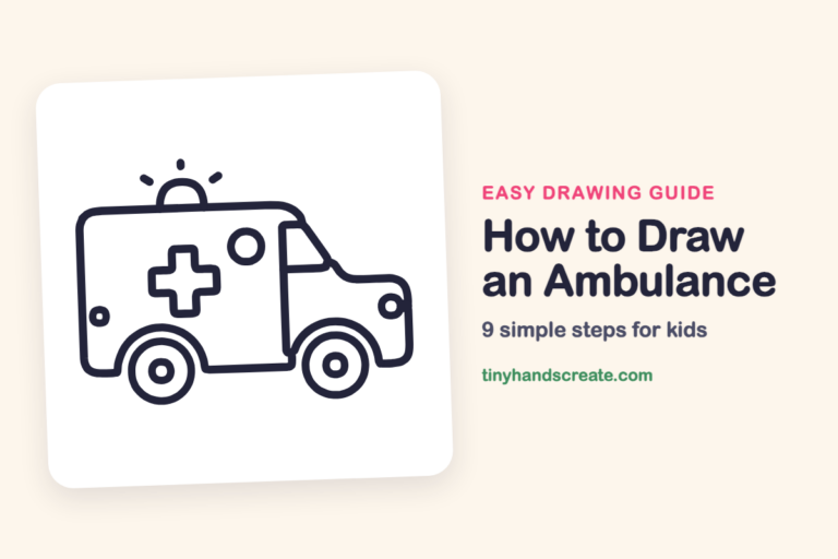 How to Draw an Ambulance: easy drawing guide for kids