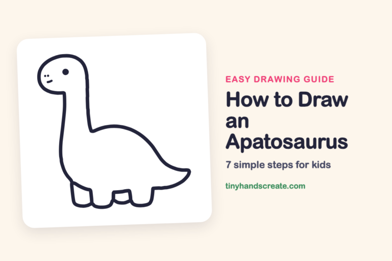 How to Draw an Apatosaurus: easy drawing guide for kids
