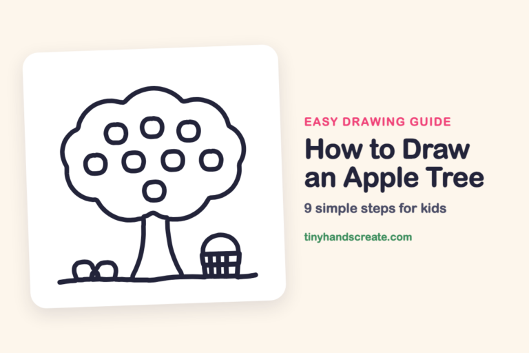 How to Draw an Apple Tree: easy drawing guide for kids