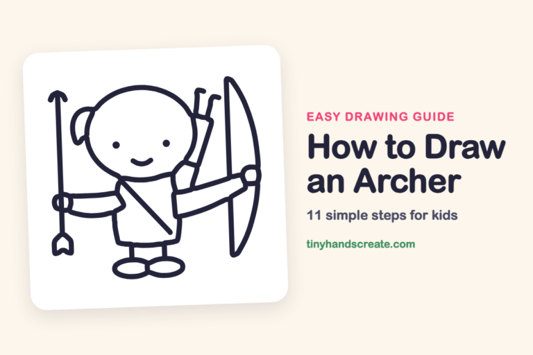 How to Draw an Archer: easy drawing guide for kids