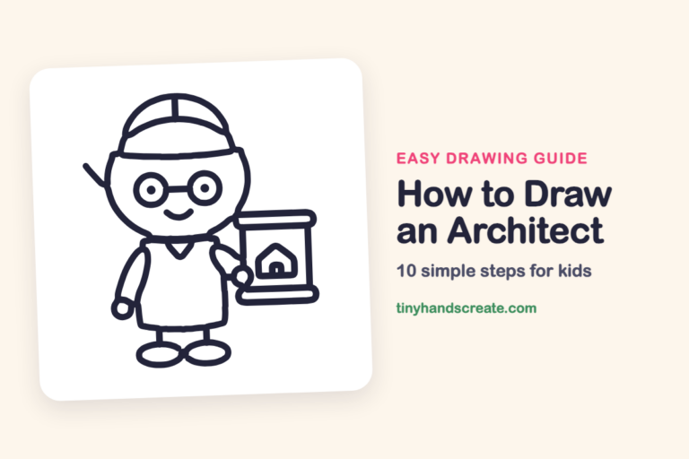 How to Draw an Architect: easy drawing guide for kids