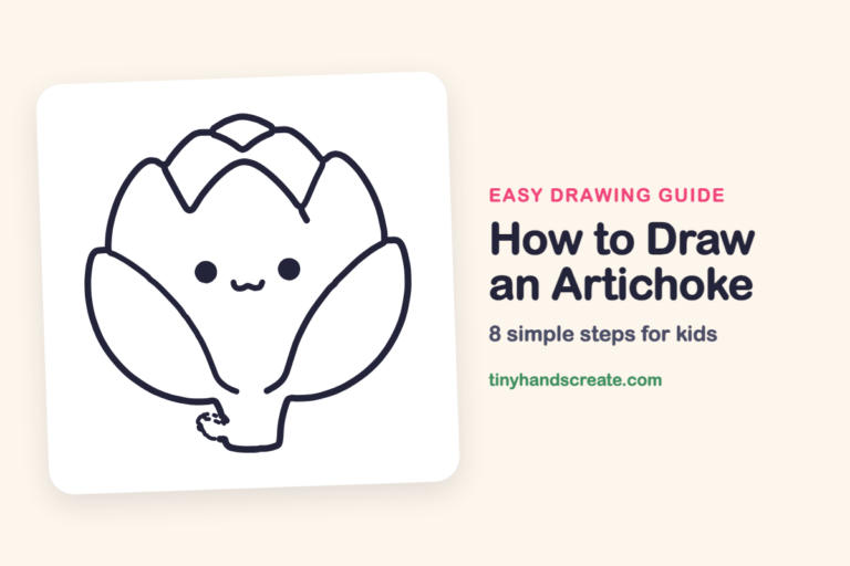How to Draw an Artichoke: easy drawing guide for kids