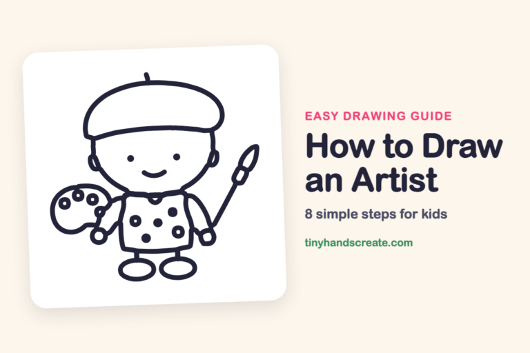 How to Draw an Artist: easy drawing guide for kids
