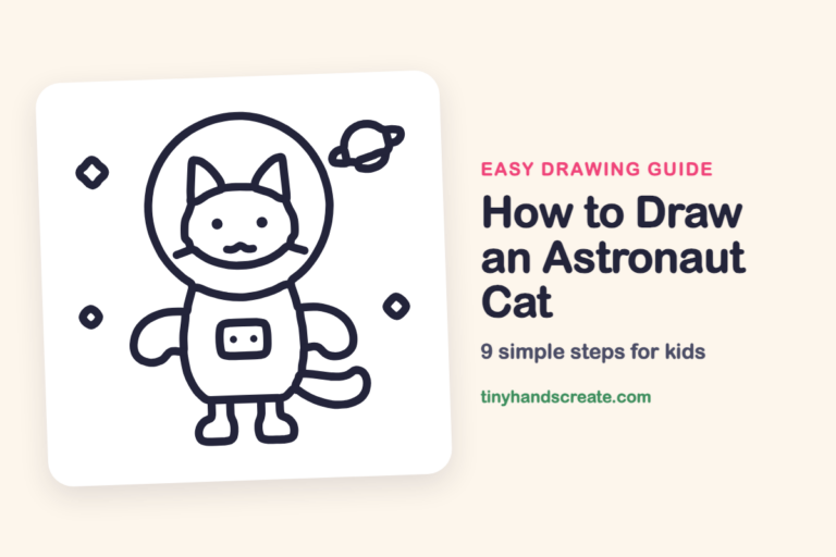 How to Draw an Astronaut Cat step by step