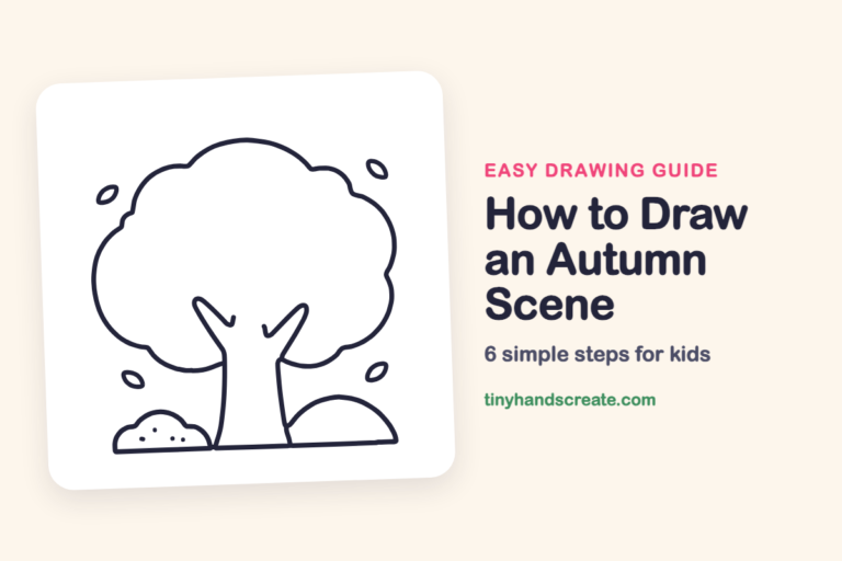 How to Draw an Autumn Scene step by step