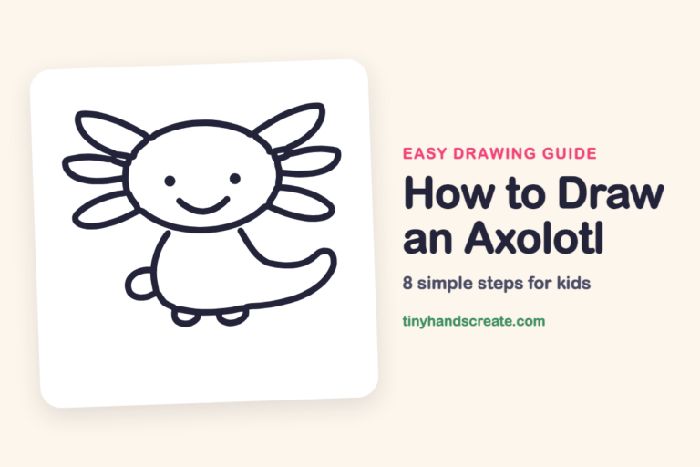 How to Draw an Axolotl: easy drawing guide for kids
