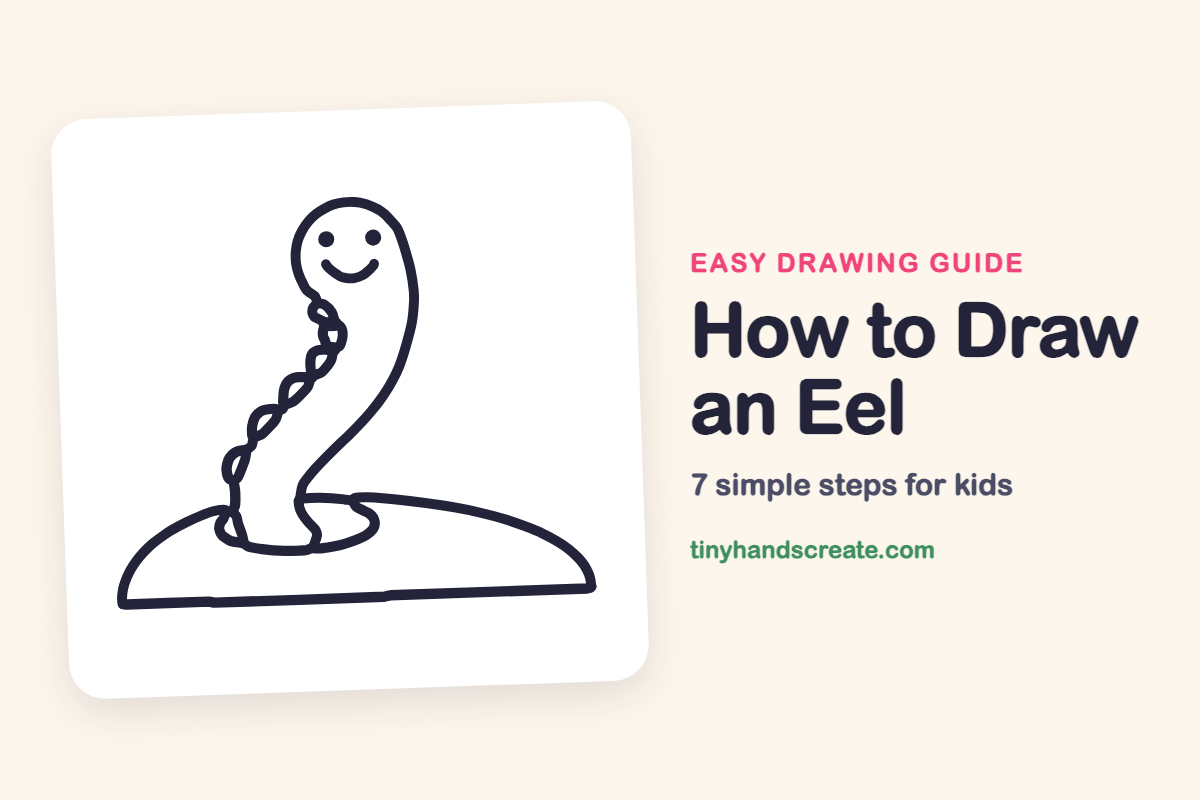 How to Draw an Eel: easy drawing guide for kids