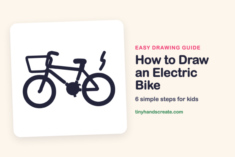 How to Draw an Electric Bike: easy drawing guide for kids