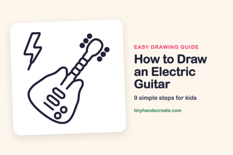 How to Draw an Electric Guitar: easy drawing guide for kids