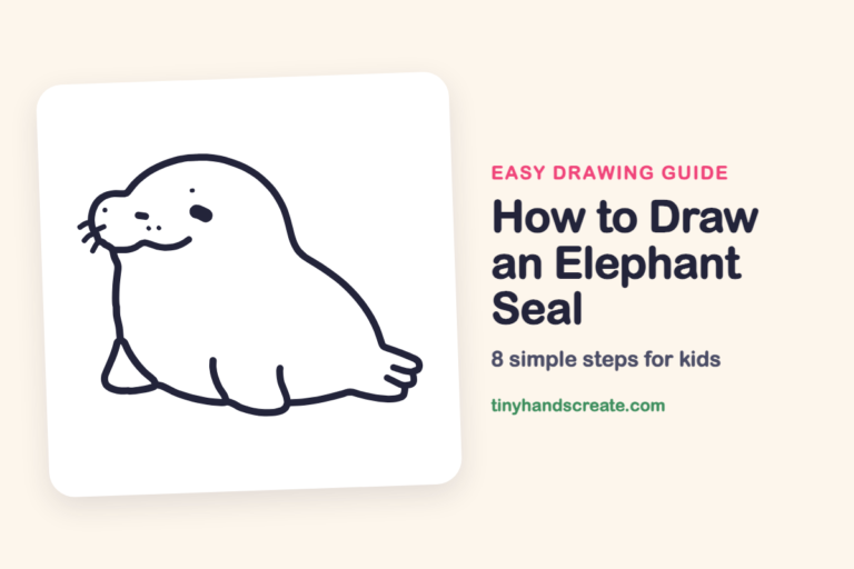 How to Draw an Elephant Seal: easy drawing guide for kids
