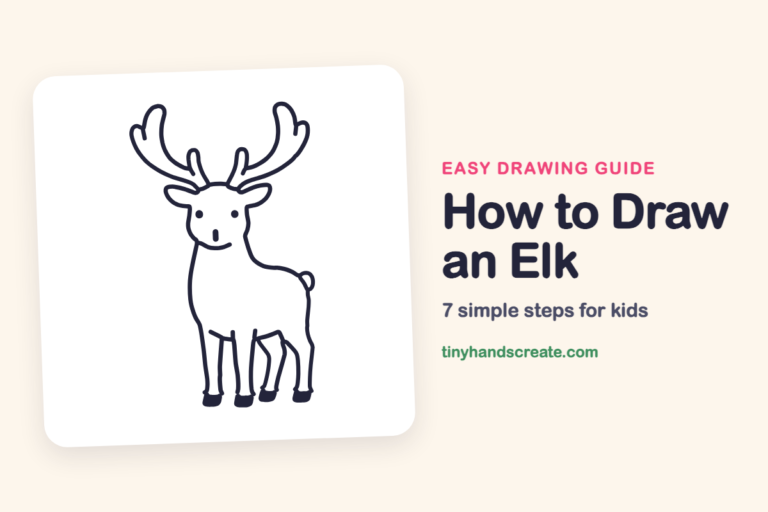 How to Draw an Elk: easy drawing guide for kids