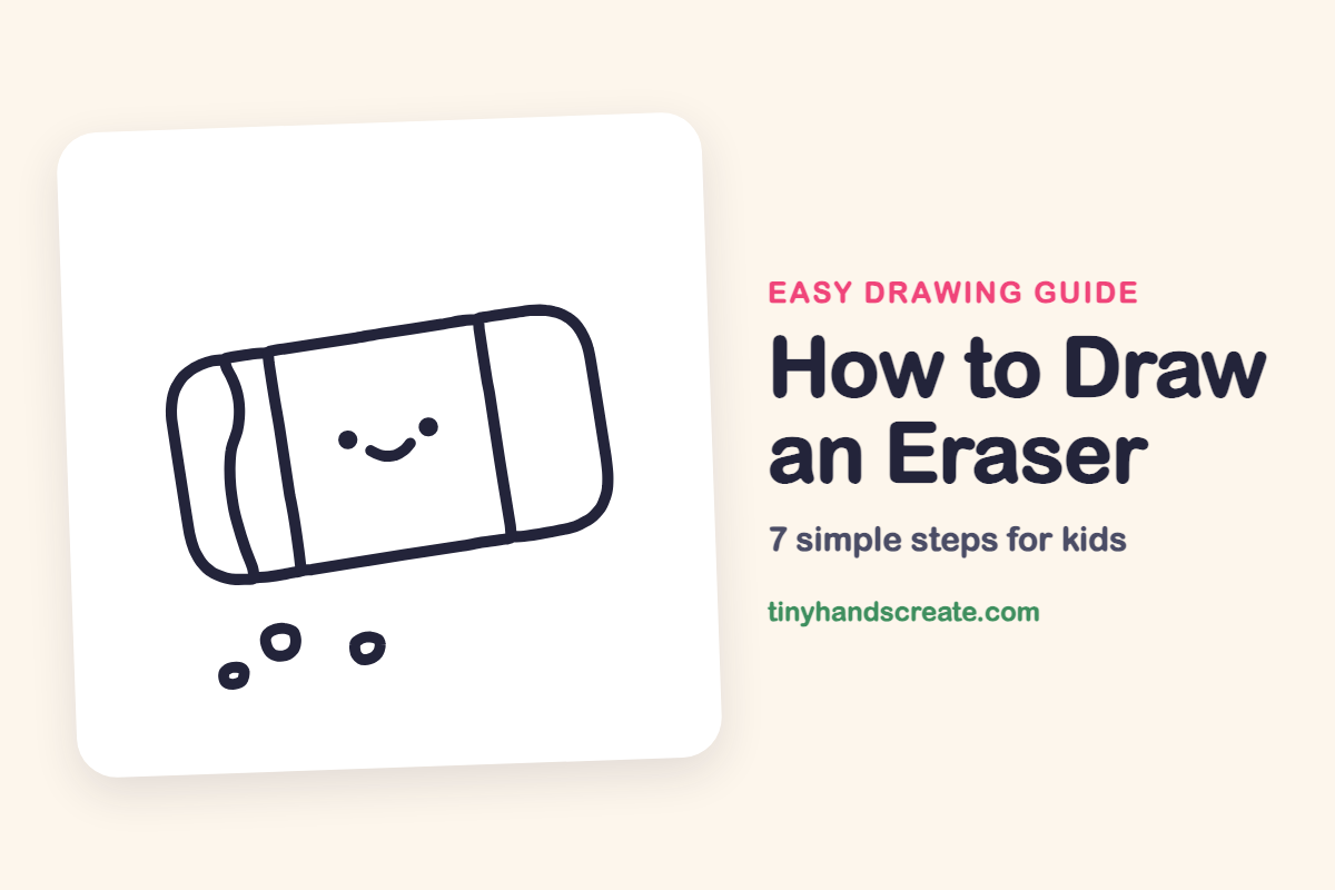 How to Draw an Eraser: easy drawing guide for kids
