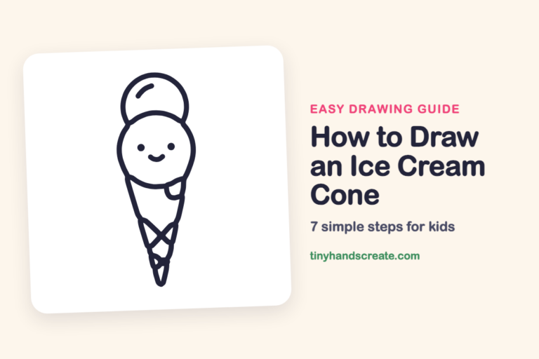 How to Draw an Ice Cream Cone step by step