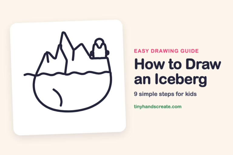 How to Draw an Iceberg: easy drawing guide for kids