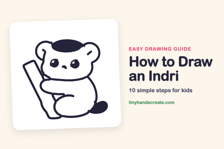 How to Draw an Indri: easy drawing guide for kids